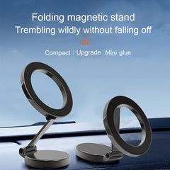 360° Rotating Magnetic Car Phone Holder | All-Metal Dashboard Mount | Strong Adhesive & One-Hand Operation