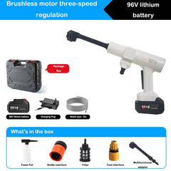 Cordless Car Wash Device | High-Pressure Lithium Electric Cordless Car Wash - Powerful Cleaning On-the-Go