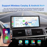 PanoraCirqi 10-Inch Portable Wireless CarPlay & Android Auto | HD Touchscreen, GPS, FM, Navigation & Camera Support