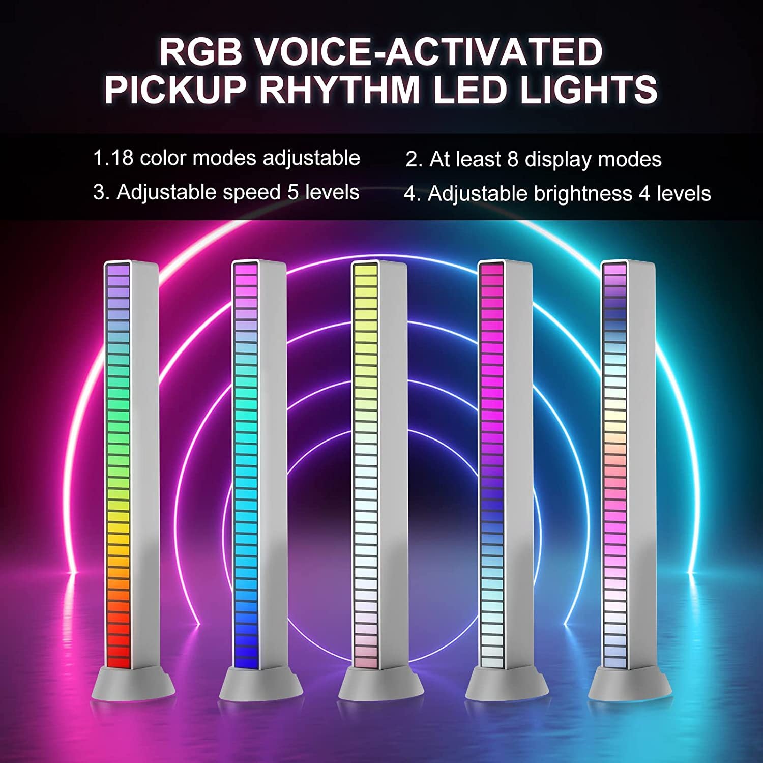 LED Ambient Light | Synced RGB LED Ambient Light: Control with Music on Desktop & Car