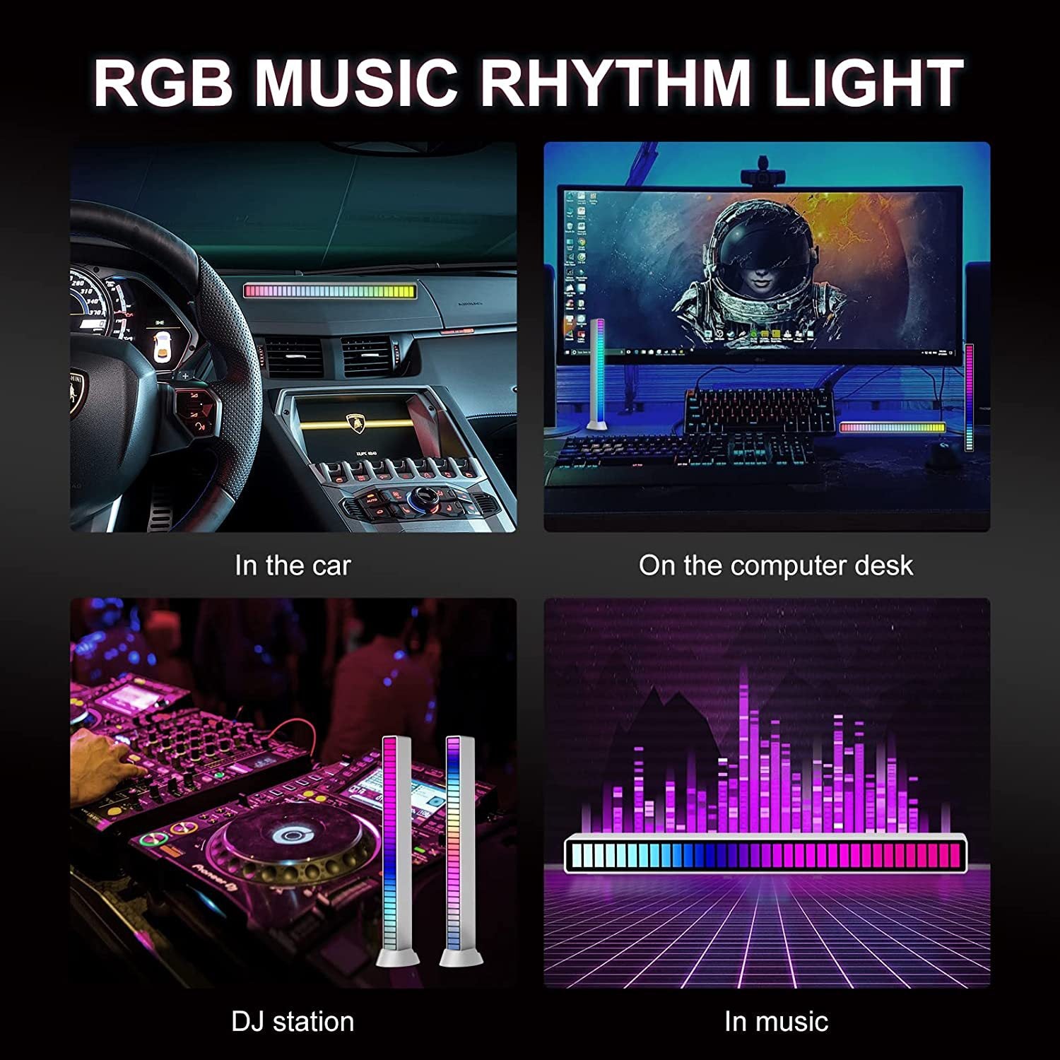 LED Ambient Light | Synced RGB LED Ambient Light: Control with Music on Desktop & Car